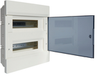 Корпус вбудований з димчастими дверцятами Cosmos IP40 Hager VR212TD 2*12 модулів ніша 290*333*72mm