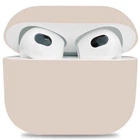 Силиконовый чехол для наушников Apple AirPods 3, Ultrathin Silicone Case, бежевый, защитный кейс, ультратонкий и легкий, защита от царапин и пыли, мягкий силикон, ArmorStandart (ARM60302)