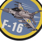 Нашивка на липучці P1G F-16 PVC Multi 8x8 cm (UA281-29859-PVC-F16) - зображення 3
