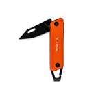 Раскладной туристический нож True Utility Modern Keychain Knife Чорний-Помаранчевий - изображение 3
