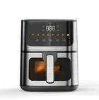 Воздушная мультипечь фритюрница Rainberg RB 2268 4200 Вт 8 л безмасляная аэрофритюрница Черная