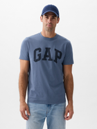 Футболка бавовняна довга чоловіча GAP 856659-02 XL Cиня (1200132704169) - зображення 1