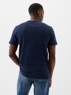 Koszulka bawełniana długa męska GAP 856659-04 L Ciemnogranatowa (1200132689374) - obraz 2
