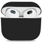 Силиконовый чехол для наушников Apple AirPods 3, Ultrathin Silicone Case, черный, защитный кейс, ультратонкий и легкий, защита от царапин и пыли, мягкий силикон, ArmorStandart (ARM60297)