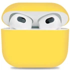 Силиконовый чехол для наушников Apple AirPods 3, Ultrathin Silicone Case, желтый, защитный кейс, ультратонкий и легкий, защита от царапин и пыли, мягкий силикон, ArmorStandart (ARM60300)