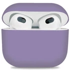 Силиконовый чехол для наушников Apple AirPods 3, Ultrathin Silicone Case, фиолетовый, защитный кейс, ультратонкий и легкий, защита от царапин и пыли, мягкий силикон, ArmorStandart (ARM60291)