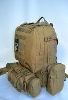 Тактический рюкзак Silver Knight мод 213 40+10 литров песочный - изображение 4