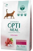 Сухий корм для кішок Optimeal Extra Taste з високим вмістом телятини