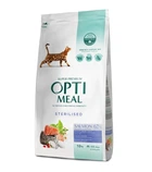 Сухой корм для кошек Optimeal Adult Cat Sterilised Salmon для стерилизованных/кастрированных с лососем