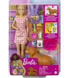  Lalka Mattel Barbie Newborn Pups z psem i nowo narodzonymi szczeniętami (0194735012442) - obraz 1