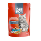Влажный корм Пан Кот с рыбой в соусе 100 г
