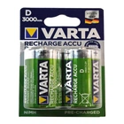 Аккумулятор HR20 / D Varta 3000 mAh (блистер по 2шт) предзаряженные (51699)