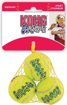 Іграшка повітряний тенісний м'яч для собак KONG AirDog SqueakAir Ball XS 4.1см 3шт жовтий
