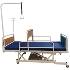 Вертикалізатор-ліжко медичне функціональне Riberg АН8-11-04 з електричним приводом та функцією кардіо-крісла з матрацом бічними поручнями приліжковою трапецією та стаціонарним штативом - зображення 4