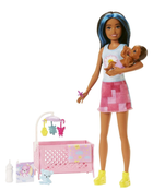 Lalka z akcesoriami Mattel Barbie Opiekunka Zestaw Usypianie maluszka (0194735098309) - obraz 2