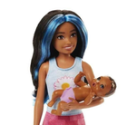 Лялька з аксесуарами Mattel Barbie Няня Спальний набір для пупса (0194735098309) - зображення 3
