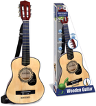 Дерев'яна гітара Bontempi зі струнами та плечовим ременем 75 см (0047663114835) - зображення 3