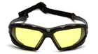 Очки защитные с уплотнителем Pyramex Highlander-PLUS (amber) Anti-Fog, желтые - изображение 2