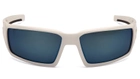 Окуляри захисні Venture Gear Pagosa White (ice blue mirror) Anti-Fog, дзеркальні сині в білій оправі - зображення 2
