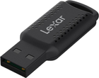 Флеш пам'ять USB Lexar JumpDrive V400 64GB USB 3.0 Black (LJDV400064G-BNBNG) - зображення 2