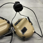 Тактичні навушники Earmor M32H з кріпленням на шолом койот (243815) - зображення 9