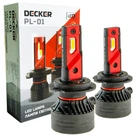 Лампа светодиодная для фар DECKER LED PL-01 H7 5000K 10000LM 2 шт комплект