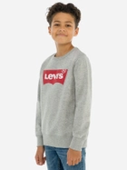 Дитячий світшот для хлопчика Levi's Lvb-Batwing Crewneck Sweatshirt 8E9079-C87 122-128 см Сірий (3665115046120) - зображення 3
