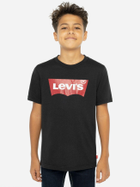 Koszulka chłopięca Levi's Lvb-Batwing Tee 9E8157-023 170-176 cm Czarna (3665115030563) - obraz 1