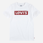 Koszulka chłopięca Levi's Lvb Short Sleeve Graphic Tee Shirt 9EE551-001 146-152 cm Biała (3665115674170) - obraz 1
