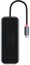 USB-хаб 7в1 Baseus AcmeJoy WKJZ010413 series USB-C до 2xUSB 3.0 + HDMI + USB 2.0 + USB-C PD + SD/TF Сірий (WKJZ010413) - зображення 2