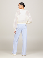 Sweter damski z bawełny Tommy Jeans DW0DW17755-YBH XS Biały (8720646641833) - obraz 2