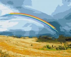 Картина по номерам Радужное поле (BS52629) Brushme 40x50 см