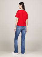 Koszulka damska bawełniana Tommy Jeans DW0DW17391-XNL XS Czerwona (8720645948933) - obraz 3