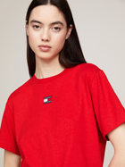 Koszulka damska bawełniana Tommy Jeans DW0DW17391-XNL XS Czerwona (8720645948933) - obraz 4