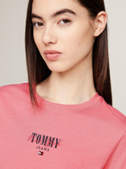 Koszulka damska bawełniana Tommy Jeans DW0DW17839-TIC XS Różowa (8720646692187) - obraz 4