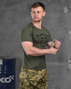 Тактическая мужская потоотводящая футболка Yoda XL олива (85831) - изображение 3