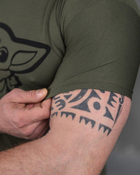 Тактическая мужская потоотводящая футболка Yoda XL олива (85831) - изображение 4
