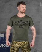 Тактическая мужская потоотводящая футболка Yoda S олива (85831) - изображение 1