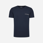 Набір бавовняних футболок чоловічих Emporio Armani 3F717111849-11350 M 2 шт Синій/Бежевий (8057767239619) - зображення 6
