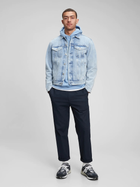 Куртка джинсова чоловіча GAP 819666-00 L Блакитна (1200061788506) - зображення 3