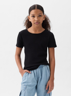 Koszulka młodzieżowa dziewczęca GAP 871129-08 159-165 cm Czarna (1200132809031) - obraz 1