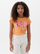 Дитяча футболка для дівчинки GAP 885666-00 125-135 см Помаранчева (1200132977266) - зображення 1
