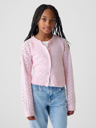 Дитячий кардиган для дівчинки GAP 881467-01 114-134 см Світло-рожевий (1200133188609) - зображення 1