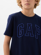 Koszulka dziecięca chłopięca GAP 885753-03 137-145 cm Ciemnogranatowa (1200132816749) - obraz 4