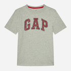 Дитяча футболка для хлопчика GAP 473269-01 130-137 см Сіра (1200040950740) - зображення 1