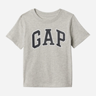 Дитяча футболка для хлопчика GAP 459557-04 91-99 см Сіра (1200112984406) - зображення 1