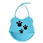 Детский слюнявчик Мини MGZ-0604(Blue) силиконовый