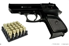 Стартовый пистолет Walther ppk, Ekol Lady черный + 20 патронов, Сигнальный пистолет под холостой патрон 9мм, Шумовый - изображение 6