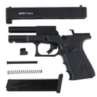 Стартовий пістолет Glock 17, KUZEY GN-19#1 Black, Сигнальний пістолет під холостий патрон 9мм, Шумовий - зображення 6