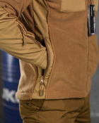 Тактическая флисовка куртка combo coyot M - изображение 10